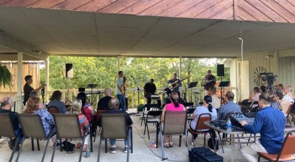 Band playing music