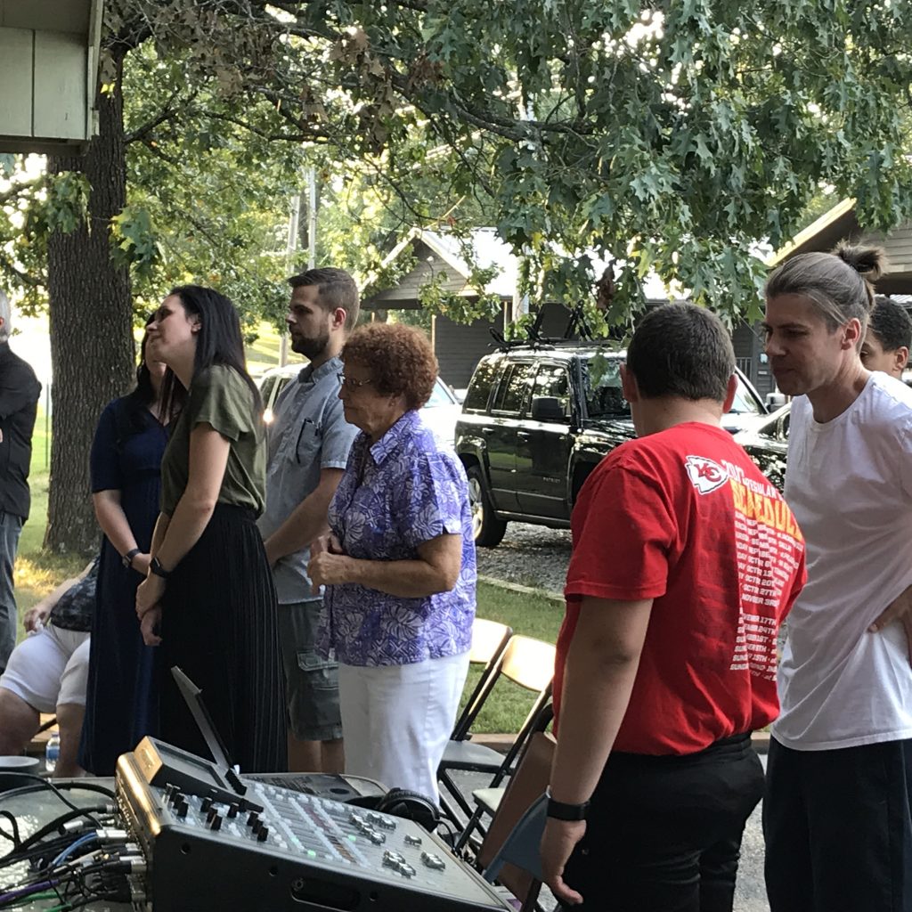 JJ instructing on sound