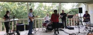 Band playing music